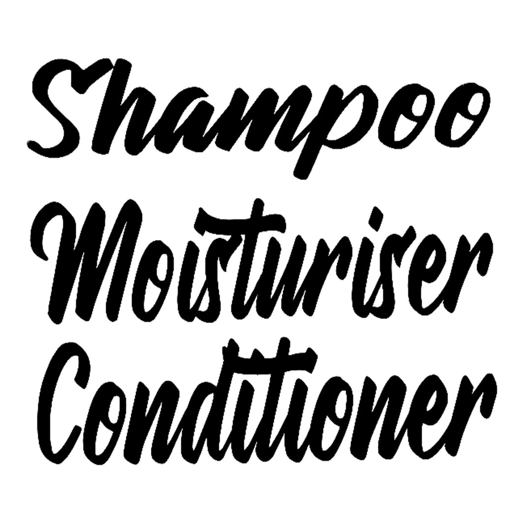 Storage Box Stickers - Shampoo