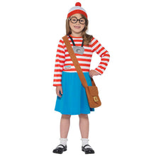 Load image into Gallery viewer, Smiffy&#39;s Official Where&#39;s Wally? Wenda Children&#39;s Costume
