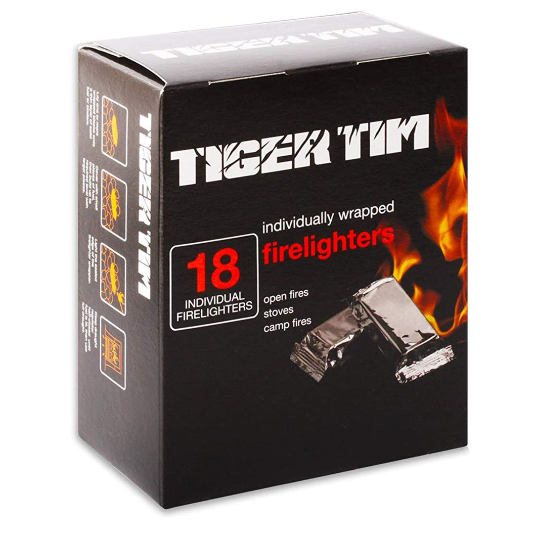 Tiger Tim Individually Wrapped Firelighters 18pk