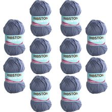 Load image into Gallery viewer, Ribston Double Knit Wool 100g Airforce Blue 31A 10 Pack
