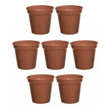 Load image into Gallery viewer, Whitefurze Terracotta 10cm Garden Pot Set 7pk
