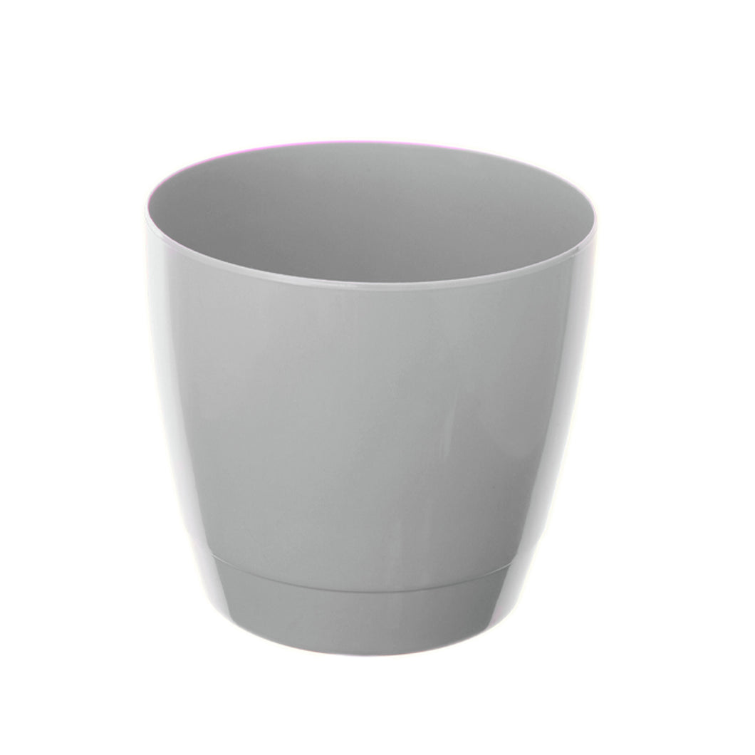 Whitefurze 16cm Grey Round Indoor Pot
