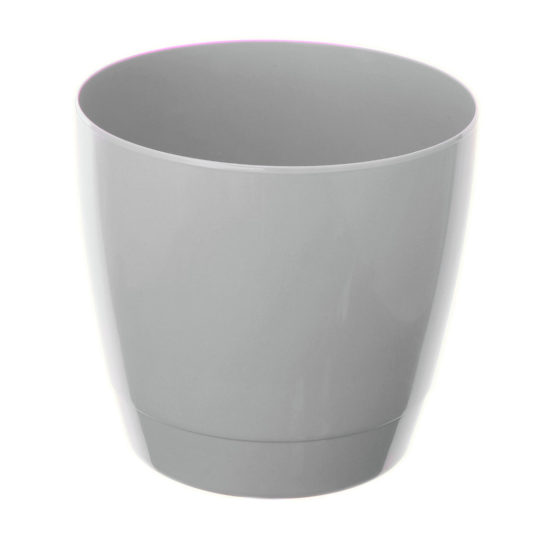 Whitefurze Grey 20cm Round Indoor Pot