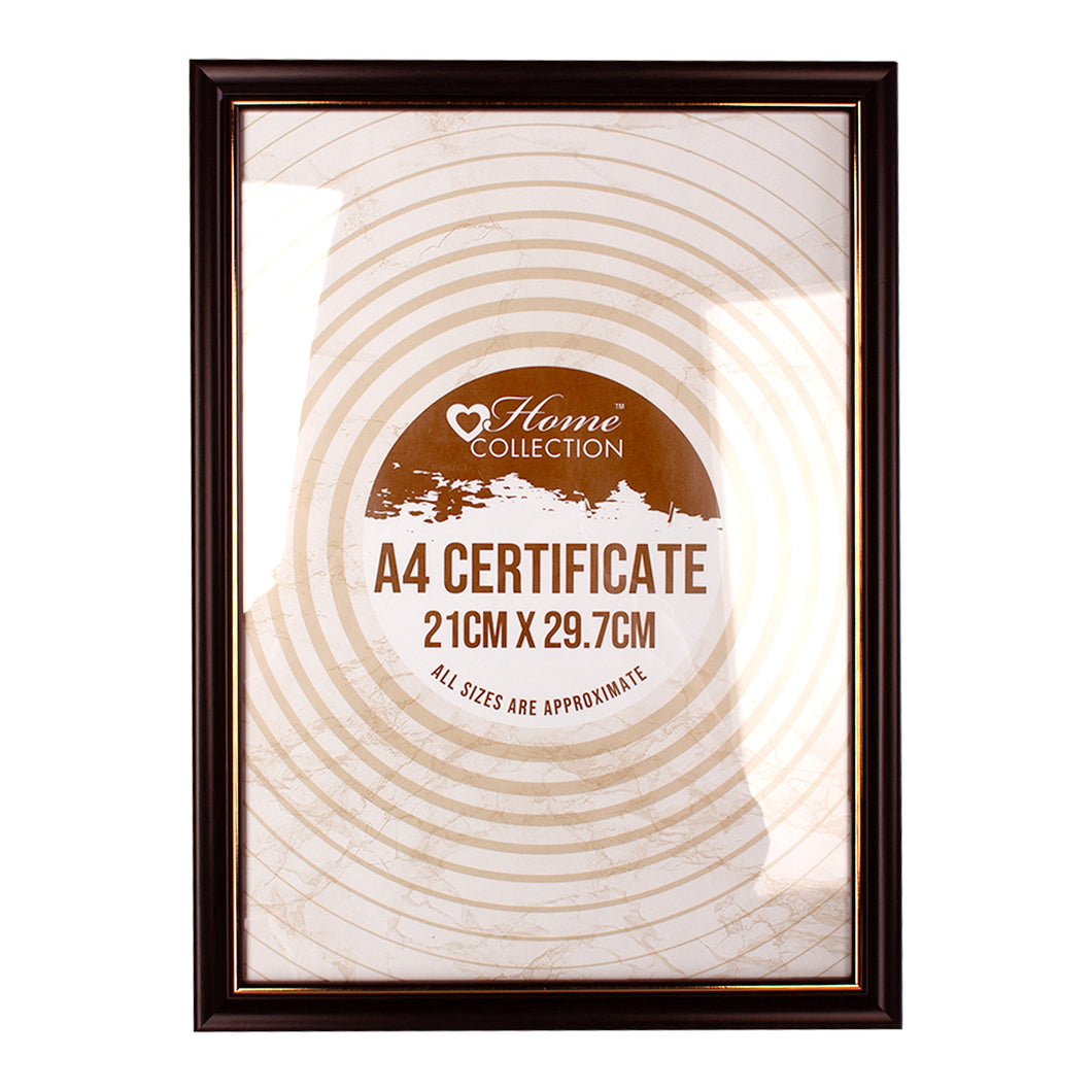 Brown And Gold Certificate Frame A4