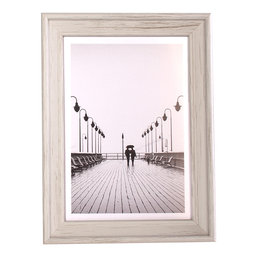 White Solitaire Frame 5x7