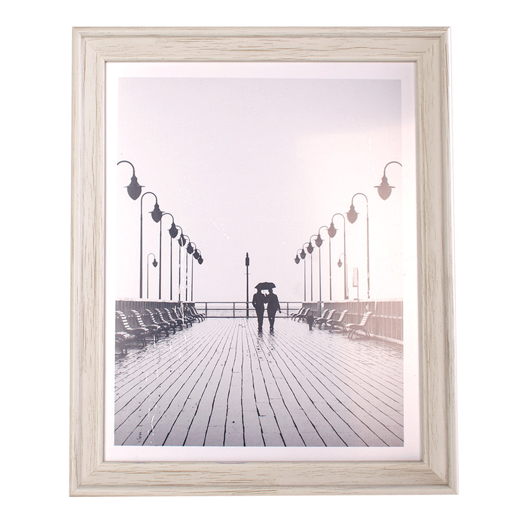 White Solitaire Frame 8x10