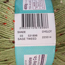 Load image into Gallery viewer, Ribston Aran Wool 400g Sage Tweed 03
