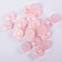 Load image into Gallery viewer, Habico Serrated Edge Buttons 14mm 20pk - Pink
