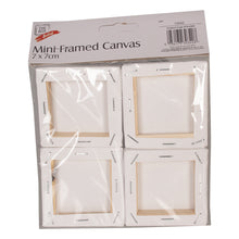 Load image into Gallery viewer, Mini Framed Artists Canvas 7x7cm 4pk

