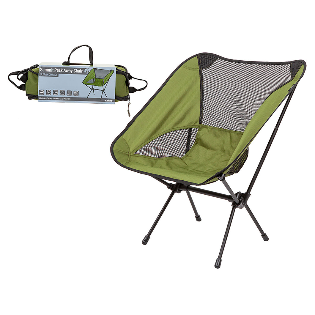 Summit Ultralight Pack Away Chair Forest Green 