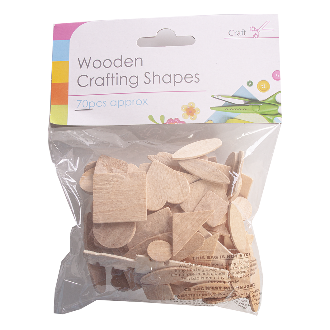 Wooden Crafting Shapes Assorted
