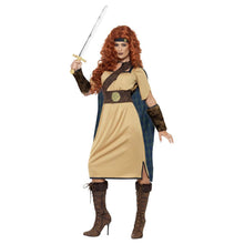 Load image into Gallery viewer, Medieval style Queen costume with a dress and cape
