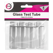 Load image into Gallery viewer, Glass Test Tubes 4pc
