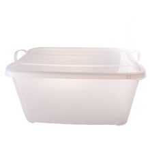 Load image into Gallery viewer, Clear Storage Box W/handles 52l
