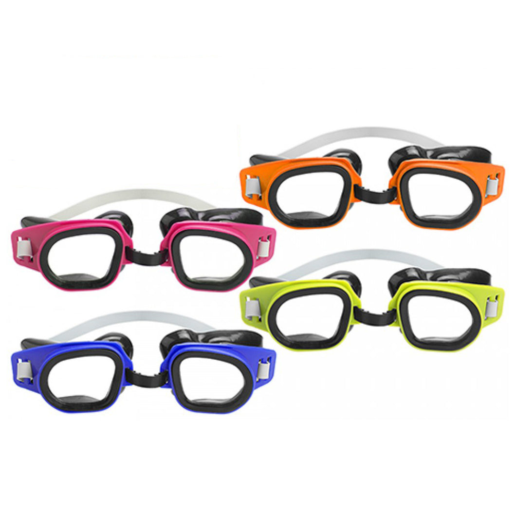 Junior Swimming Goggles 4 Assorted Neon Colours