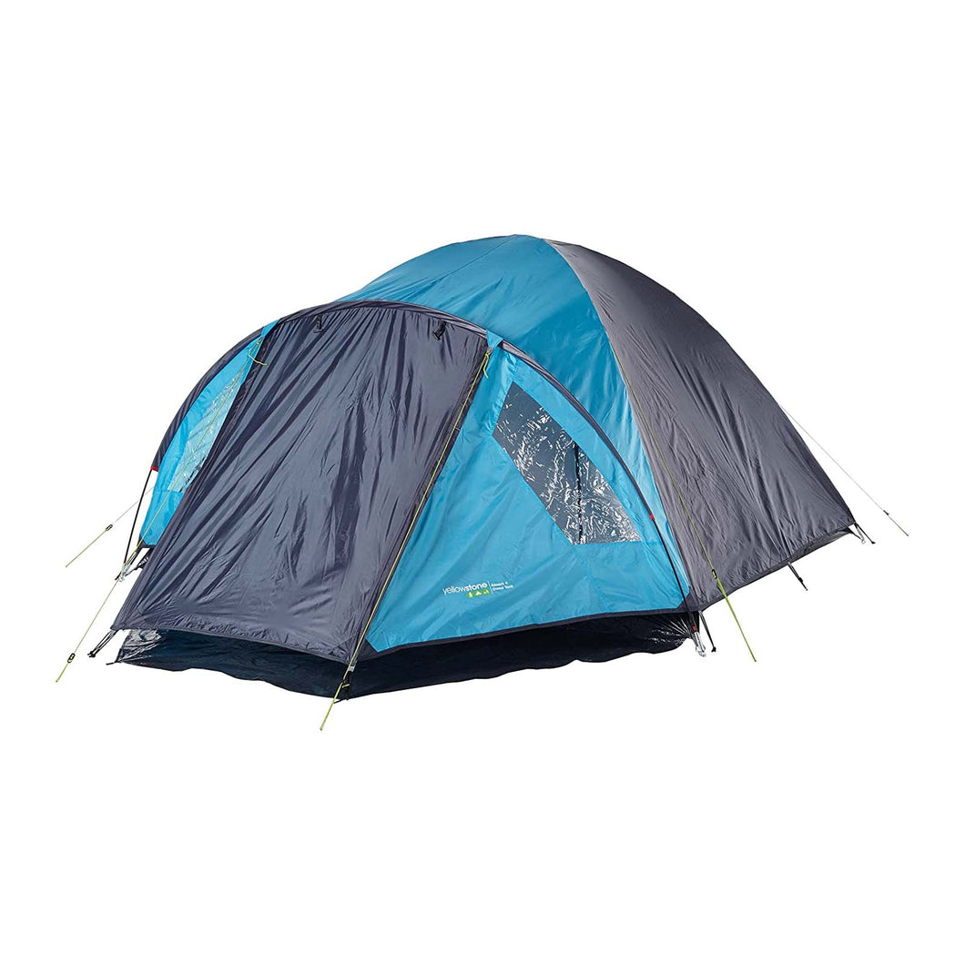Blue 4 person domed tent