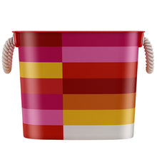 Load image into Gallery viewer, Stripy 40L Flexible Storage Tub With Rope Handles
