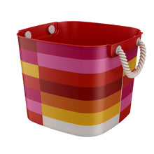 Load image into Gallery viewer, Stripy 40L Flexible Storage Tub With Rope Handles
