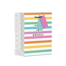 Load image into Gallery viewer, Happy Birthday Stripe Gift Bag
