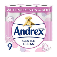 Load image into Gallery viewer, Andrex Gentle Clean Toilet Roll 9pk
