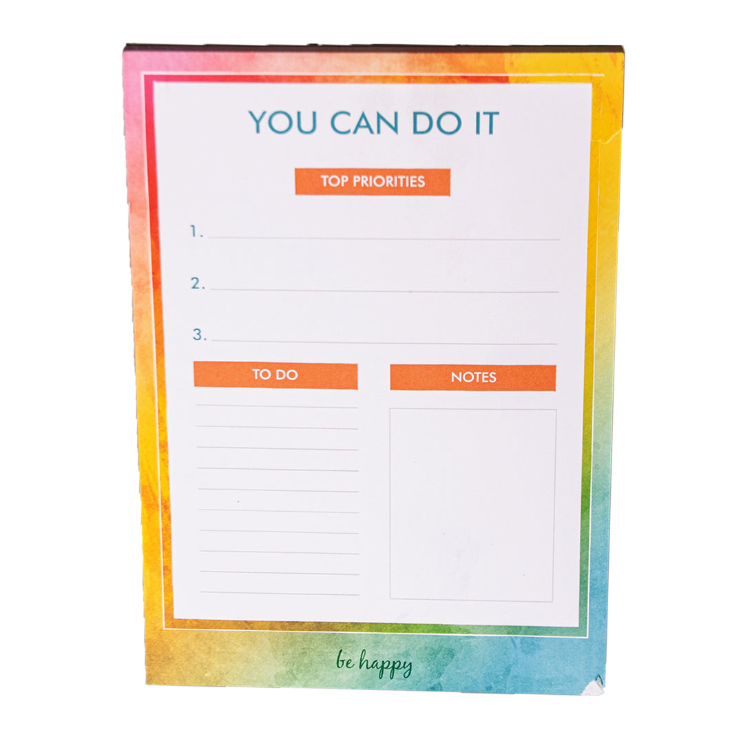 You Can Do It! Desk Pad 'Be Happy'
