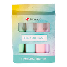 Load image into Gallery viewer, Yes You Can! Pastel Highlighters 4pk &#39;Be Happy&#39;
