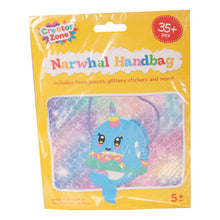 Load image into Gallery viewer, Creator Zone Make Your Own Narwhal Handbag Kit
