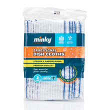 Load image into Gallery viewer, Minky Traditional Dish Cloth 2pk
