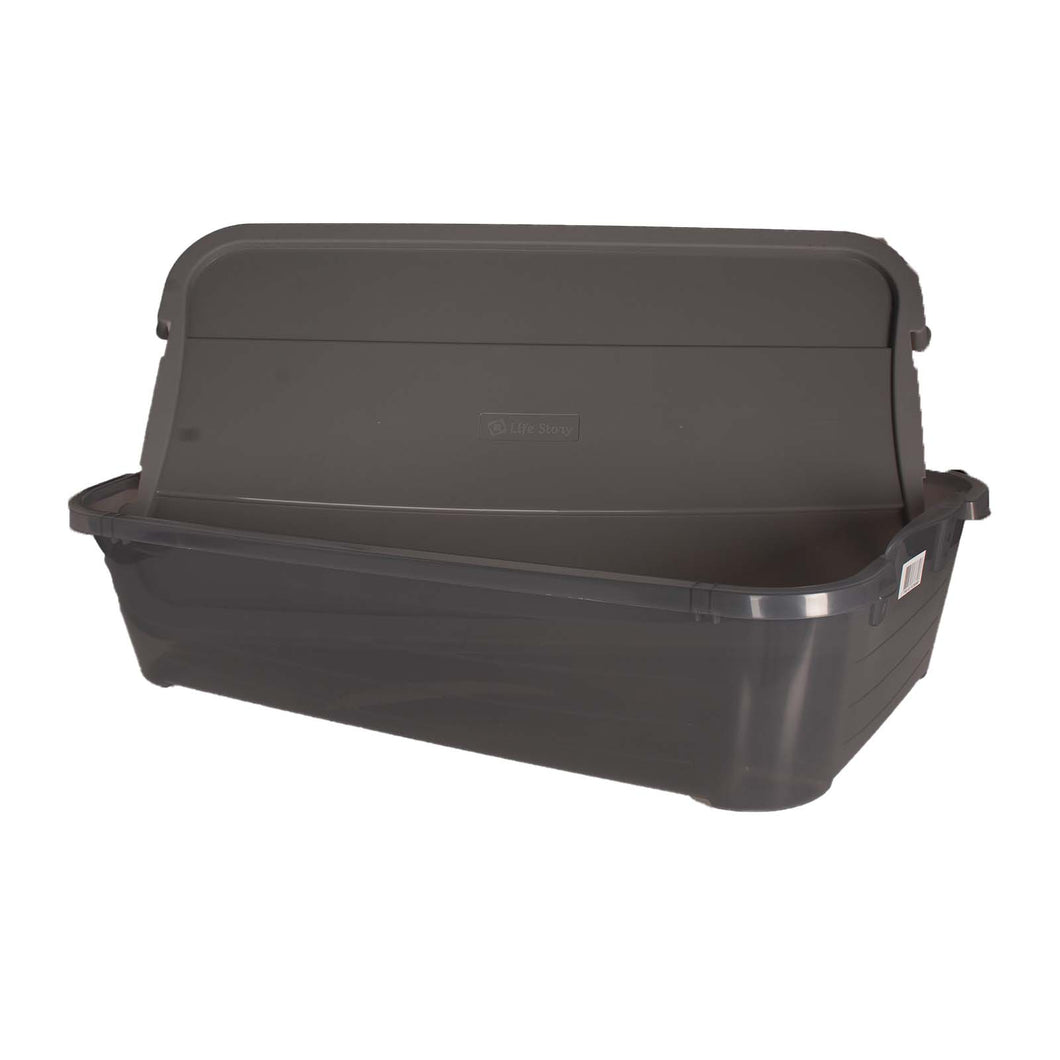Under Bed Storage Box with Lid & Handles 32ltr - Grey
