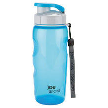 Load image into Gallery viewer, Joe Wicks blue water bottle with wrist strap
