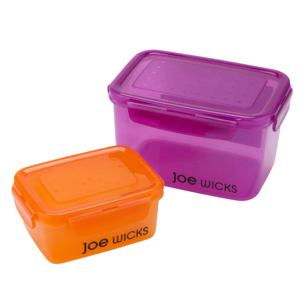Joe Wicks 2 Piece Rectangular Food Container Set