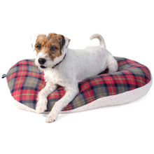 Load image into Gallery viewer, Zoon Large Check Oval Dog Cushion

