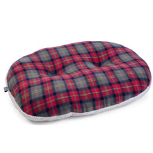 Load image into Gallery viewer, Zoon Extra Large Check Oval Dog Cushion