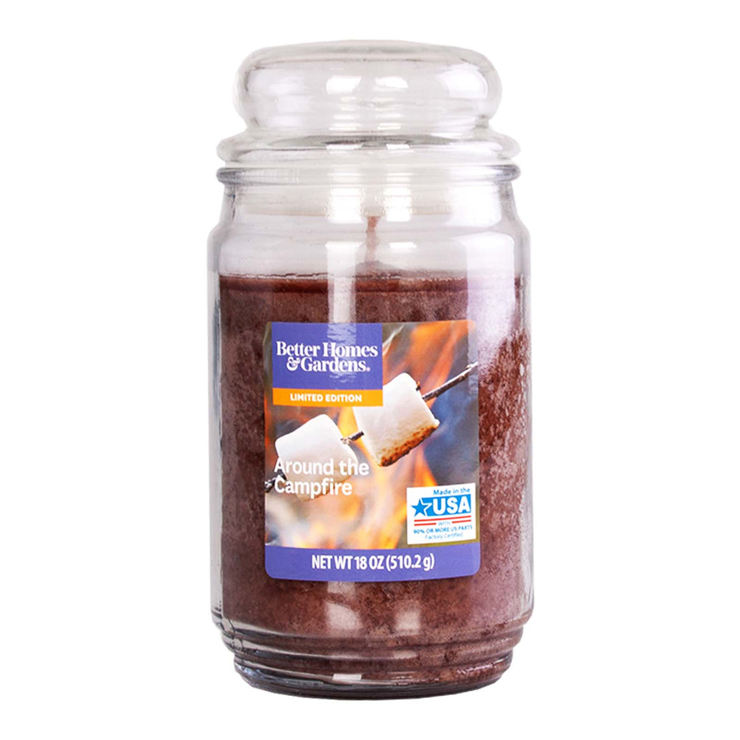 'Around The Campfire' scented candle jar