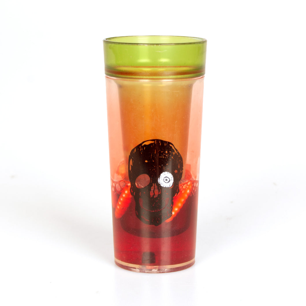 Halloween Plastic Bloody Shot Glass With Maggots