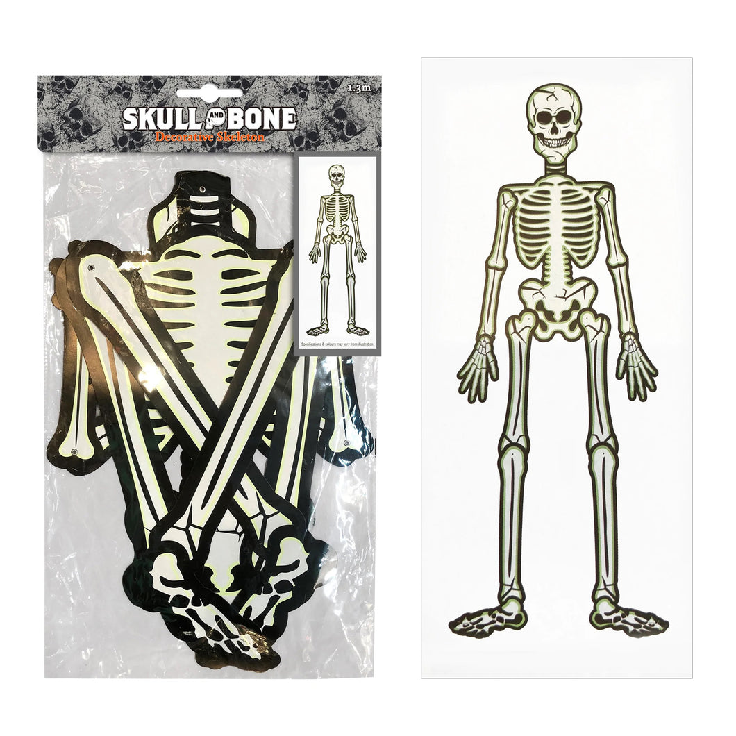 Skull And Bone Decorative Skeleton 1.3m