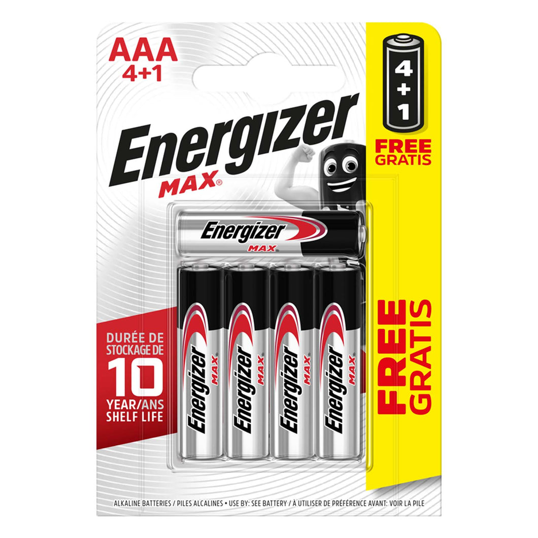 Energizer Max AAA 4+1pk