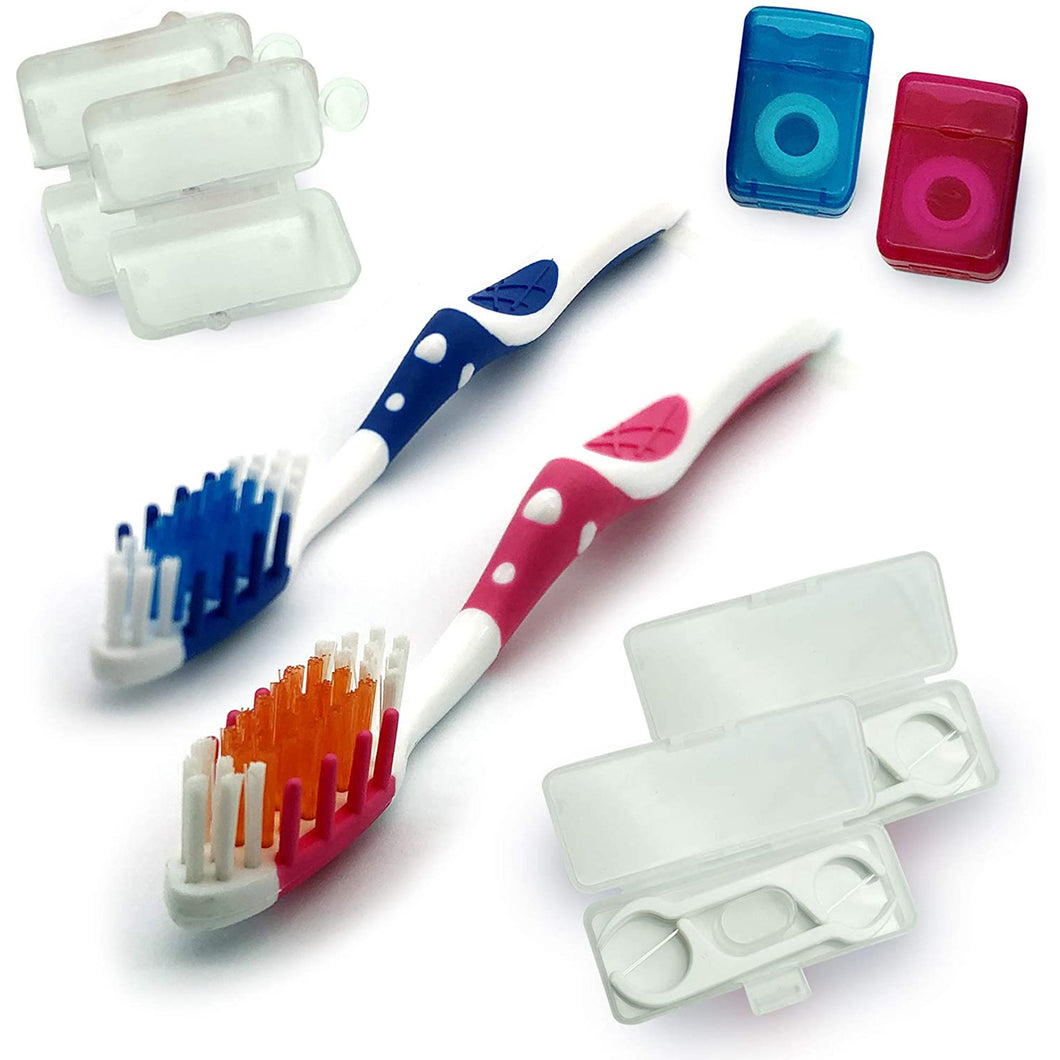 Toothbrush Travel Set 10 Pack Assorted