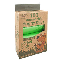 Load image into Gallery viewer, Doggy Poo Bags Degradable 100pk Boxed