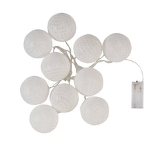 Load image into Gallery viewer, Eureka Set of 10 White Glo-Globe String Lights 8cm
