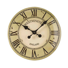 Load image into Gallery viewer, Westminster Cream Tower Wall Clock 12&#39;&#39;
