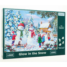 Load image into Gallery viewer, House Of Puzzles Glow In The Snow 1000 Piece Jigsaw
