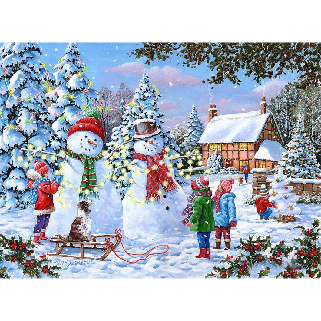 House Of Puzzles Glow In The Snow 1000 Piece Jigsaw