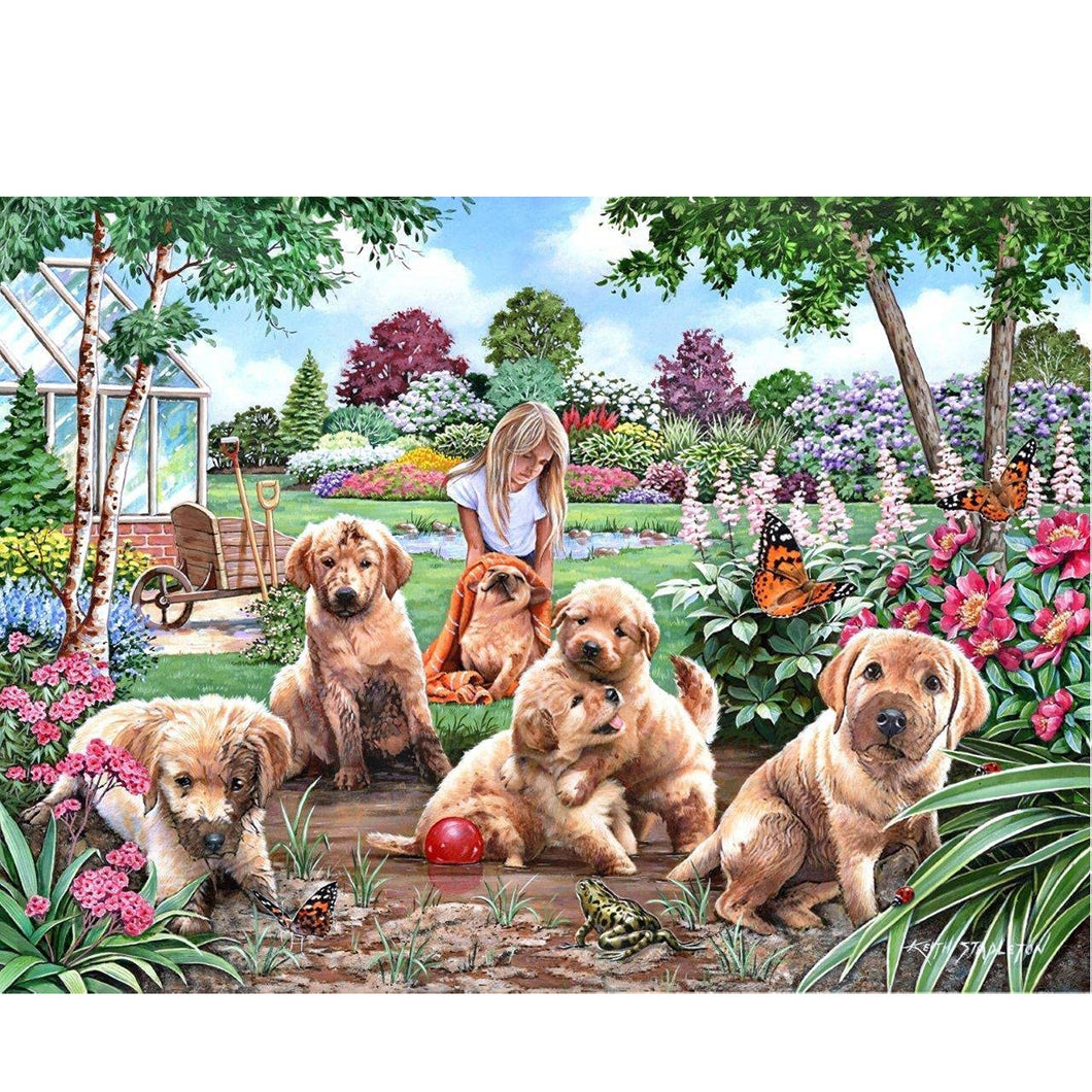 House Of Puzzles Mucky Pups Big 500 Piece Jigsaw