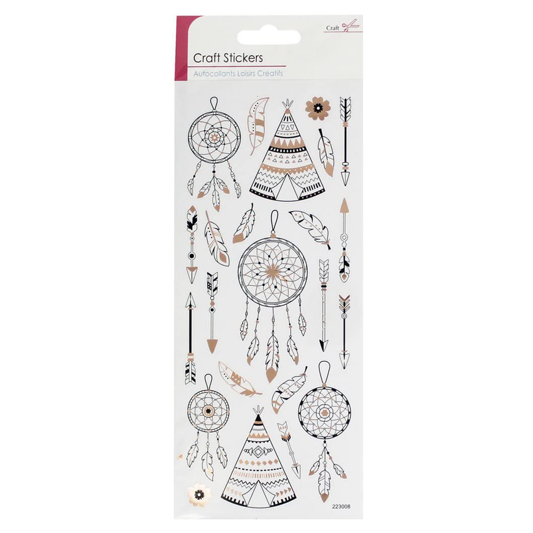 Foiled Crafting Stickers - Dream Catchers