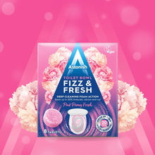 Load image into Gallery viewer, Astonish Toilet Bowl Fizz &amp; Fresh Tabs Pink Peony Fresh 8pk
