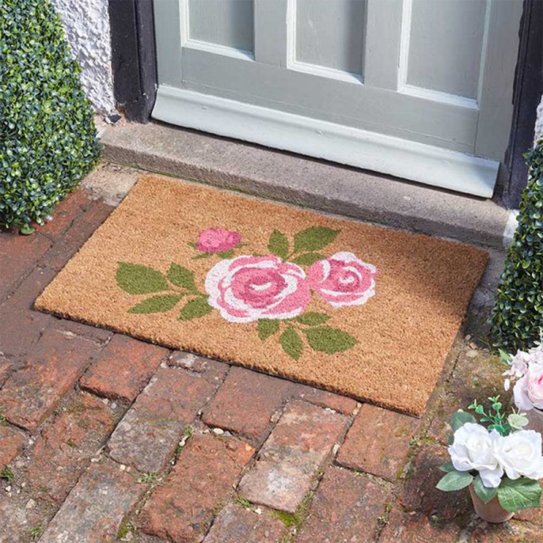 Smart Garden Natural Coir Doormat Roses