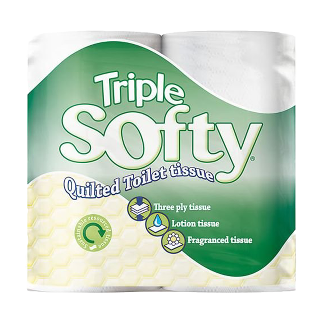 Triple Softy Toilet Roll 4pk 3ply