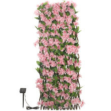 Load image into Gallery viewer, Smart Solar In-Lit Pink Blossom 180 x 90cm Trellis
