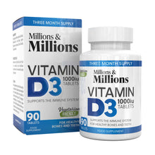 Load image into Gallery viewer, 90 vitamin D3 tablets
